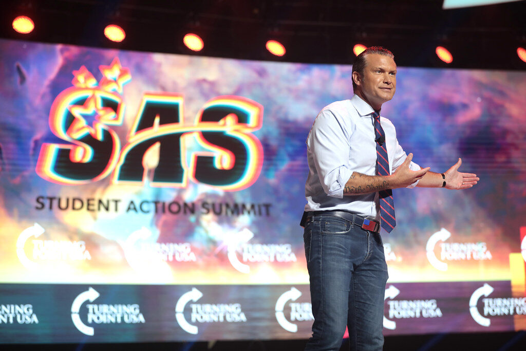 Pete‘as Hegsethas. Openverse nuotr.