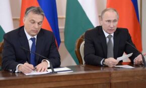 Viktoras Orbanas ir Vladimiras Putinas. Openverse nuotr.