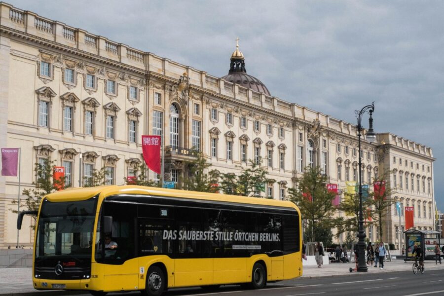 Autobusas Vokietijoje. Pexels nuotr.