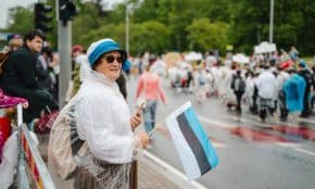 Estijos vėliava. Pexels nuotr.