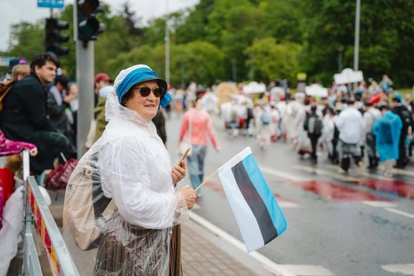 Estijos vėliava. Pexels nuotr.