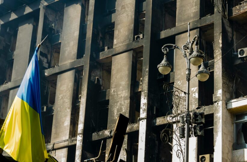 Ukrainos vėliava. Pexels nuotr.