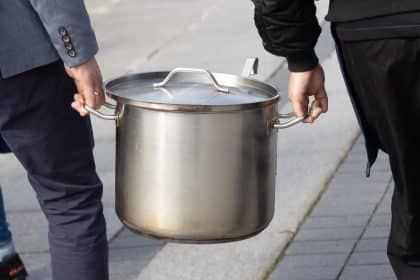 Maitinimo sektoriaus protesto akcija prie Vyriausybės dėl PVM tarifo. ELTA / Dainius Labutis nuotr.