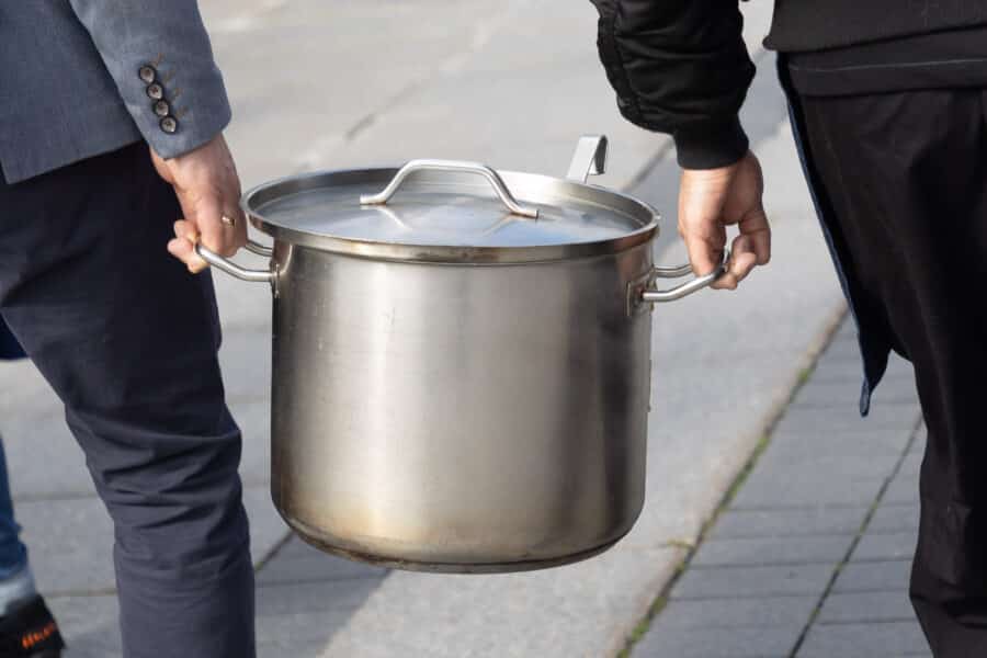 Maitinimo sektoriaus protesto akcija prie Vyriausybės dėl PVM tarifo. ELTA / Dainius Labutis nuotr.