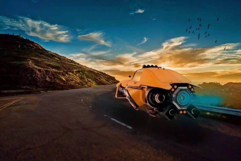 Skraidantis automobilis. Pixabay nuotr.