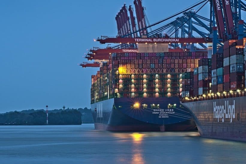 port, ship, water, sea, crane, freight, export, import, charge, logistics, nature, container