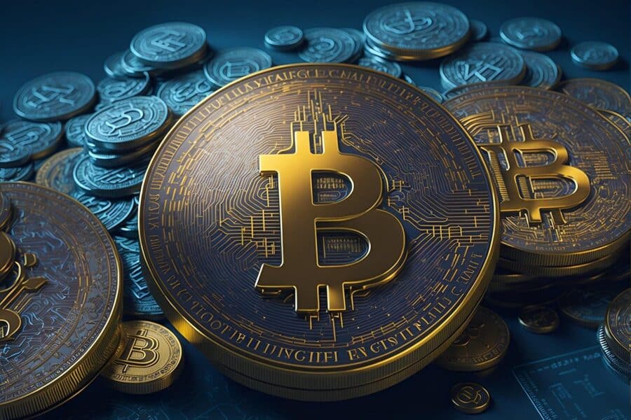 bitcoin, cryptocurrency, crypto, money, currency, blockchain, virtual, coin, digital, finance, electronic, internet, cryptography, business, financial, exchange, mining, btc, ai generated