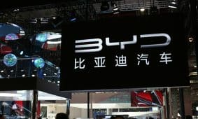 BYD iškaba. Unsplash nuotr.