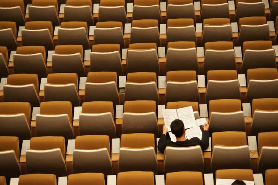 Auditorija. Unsplash nuotr.