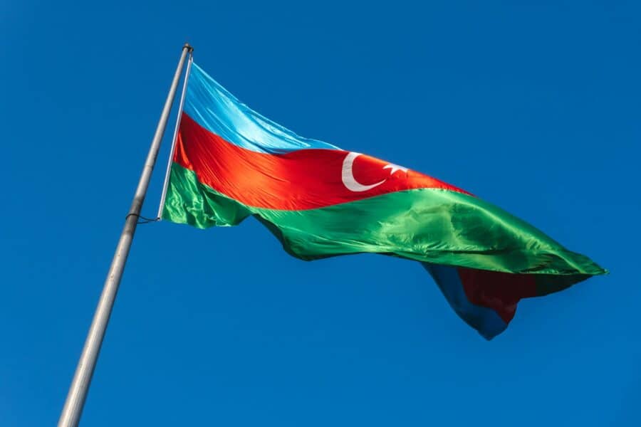 Azerbaidžano vėliava. Unsplash nuotr.