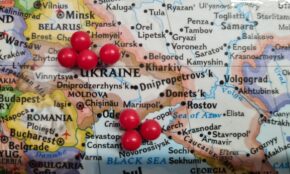 Ukrainos žemėlapis. Unsplash nuotr.