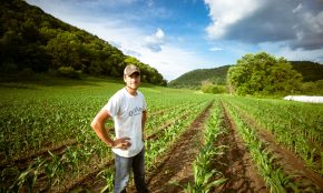 man standing on garden during daytime