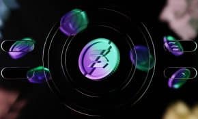 a close up of a logo