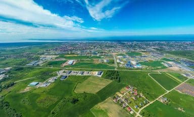 Klaipėdos LEZ teritorija iš paukščio skydžio. Klaipėdos LEZ nuotr.