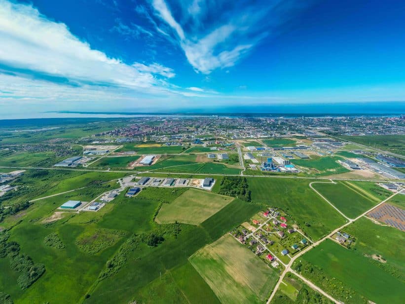 Klaipėdos LEZ teritorija iš paukščio skydžio. Klaipėdos LEZ nuotr.