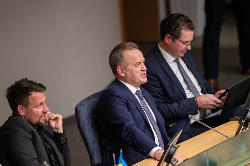 Robert Puchovič, Artūras Skardžius, Aidas Gedvilas. ELTA / Orestas Gurevičius