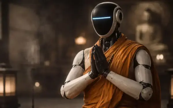 Japonijoje pristatytas robotas vienuolis su įdiegtu DI