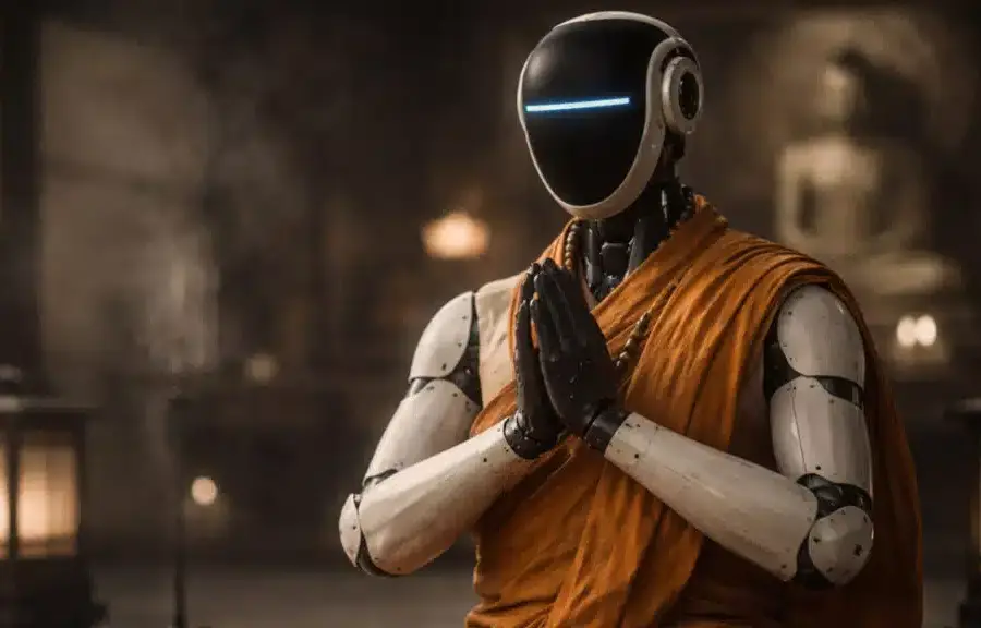 Japonijoje pristatytas robotas vienuolis su įdiegtu DI