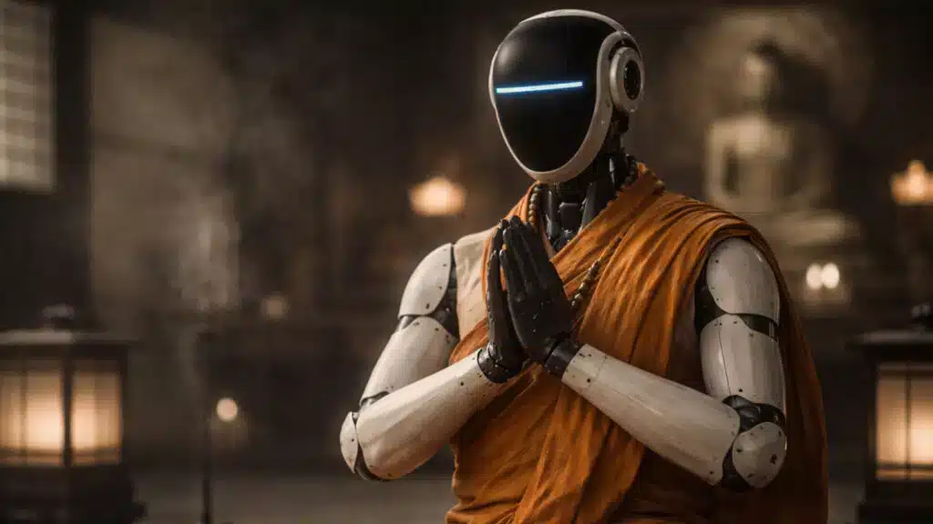 Japonijoje pristatytas robotas vienuolis su įdiegtu DI