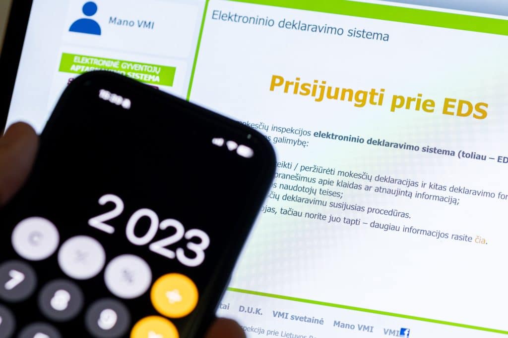 Pajamų deklaravimas. ELTA / Žygimantas Gedvila nuotr.