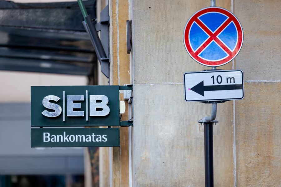 „SEB" bankomatas. ELTA / Andrius Ufartas nuotr.
