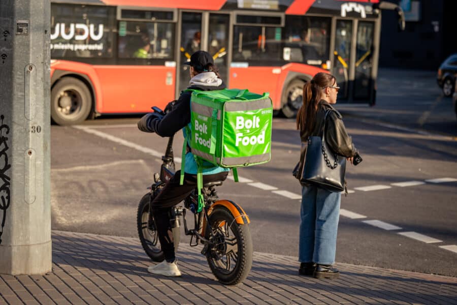 „Bolt“ kurjeris. ELTA / Andrius Ufartas nuotr.