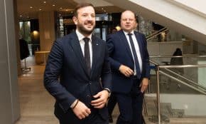 Virginijus Sinkevičius, Saulius Skvernelis. ELTA / Dainius Labutis nuotr.