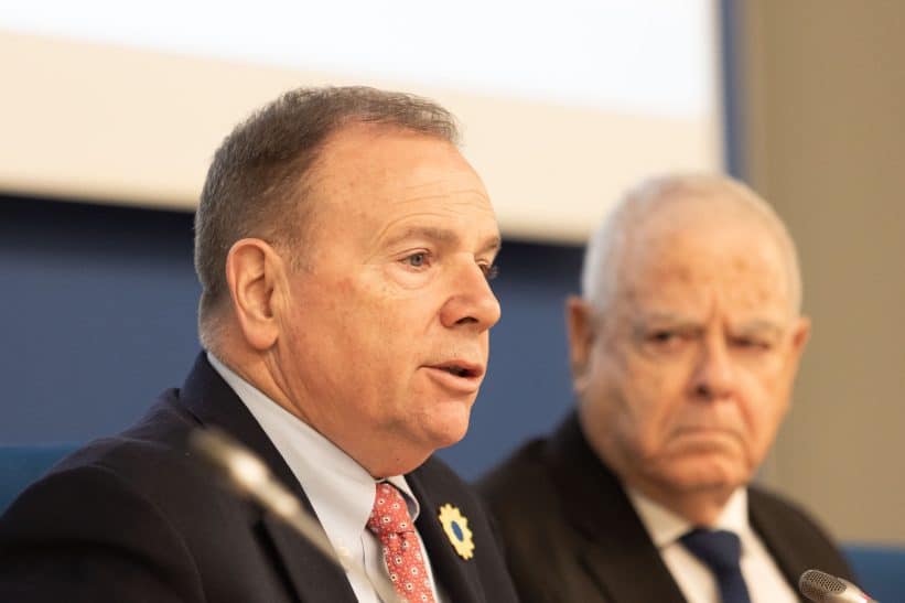 Ben Hodges, Ephraim Sneh. ELTA / Dainius Labutis nuotr.