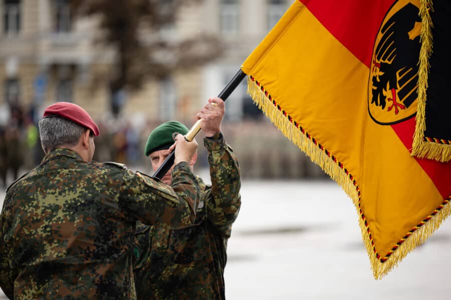 Vokietijos 45-osios šarvuotosios brigados inauguracija. ELTA / Josvydas Elinskas nuotr.