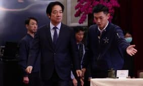 Tiaivano prezidentas Lai Ching-te. EPA/RITCHIE B. TONGO