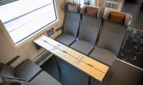 Baterinio „Stadler“ traukinio pristatymas Kaune. ELTA / Orestas Gurevičius