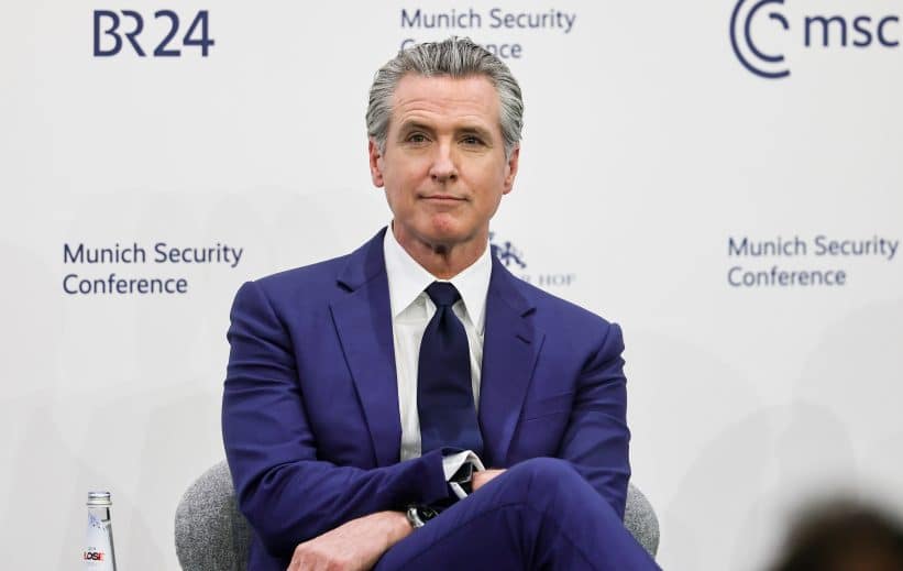 Gavinas Newsomas. EPA-ELTA nuotr.