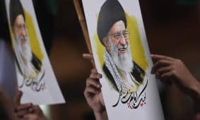 Iraną palaikantis protestas. EPA-ELTA nuotr.