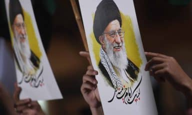 Iraną palaikantis protestas. EPA-ELTA nuotr.