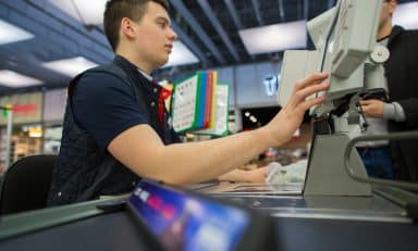 „Maxima“ kasa. „Maxima“ nuotr.