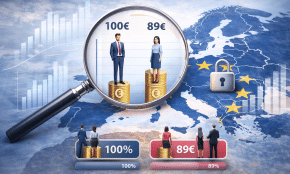 Atlyginimų skaidrumas Europoje. DI sugeneruota nuotr.