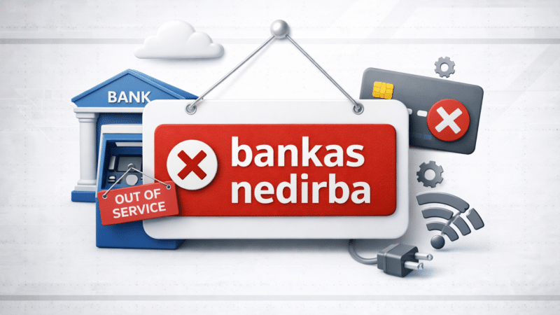 Bankas siunčia kritinį įspėjimą klientams: dalis funkcijų bus nepasiekiamos