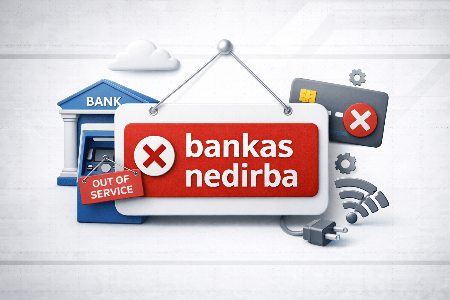 Bankas siunčia kritinį įspėjimą klientams: dalis funkcijų bus nepasiekiamos