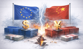 Europa – Kinija. DI sugeneruota nuotr.