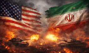 Jav ir Irano karas. DI sugeneruota nuotr.