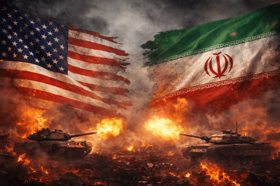 Jav ir Irano karas. DI sugeneruota nuotr.