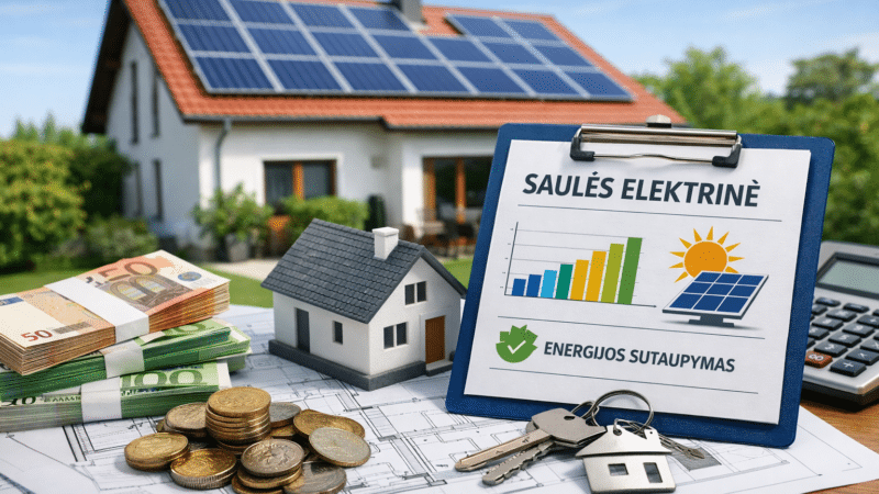 Įsirengėte saulės elektrinę? Štai kaip tai gali paveikti jūsų būsto kainą