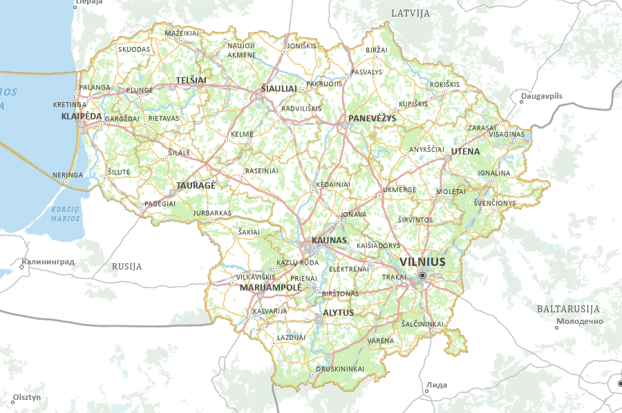NŽT išduoda oficialias skaitmenizuotų žemėlapių kopijas