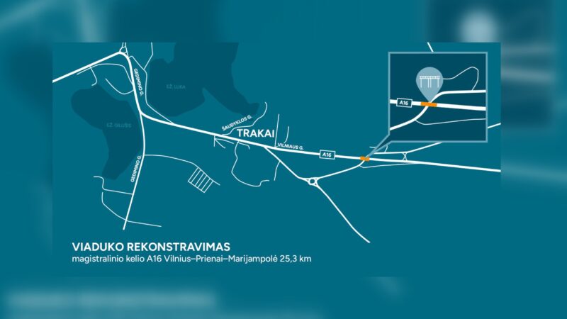 Darbai pajudėjo: pradedama Senųjų Trakų viaduko rekonstrukcija