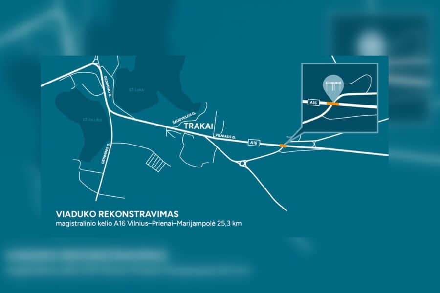 Darbai pajudėjo: pradedama Senųjų Trakų viaduko rekonstrukcija