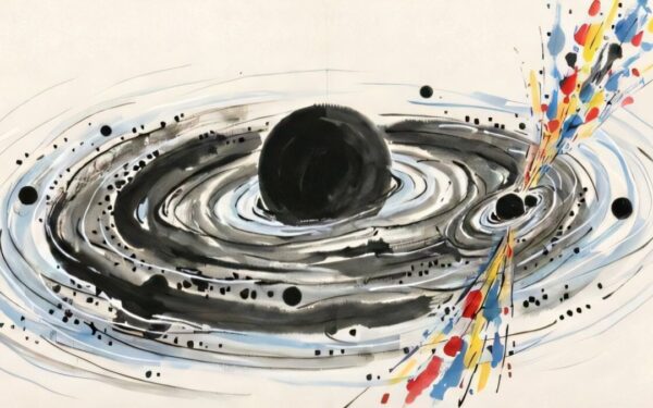 Mokslininkai aptiko šviesos blyksnį po juodųjų skylių susidūrimo – tai neturėtų būti įmanoma