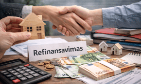 Būsto paskolos refinansavimas. DI sugeneruota nuotr.