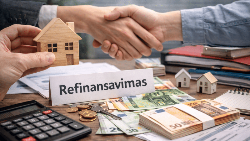 Būsto paskolos refinansavimas: vienas sprendimas gali sumažinti įmokas jau dabar