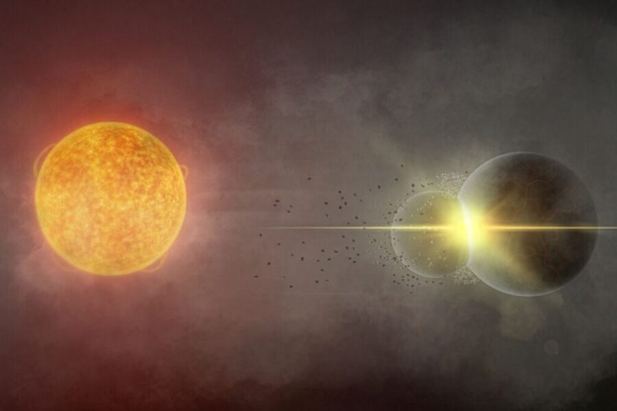 Paslaptingas signalas iš kosmoso: ar astronomai užfiksavo planetų susidūrimą?