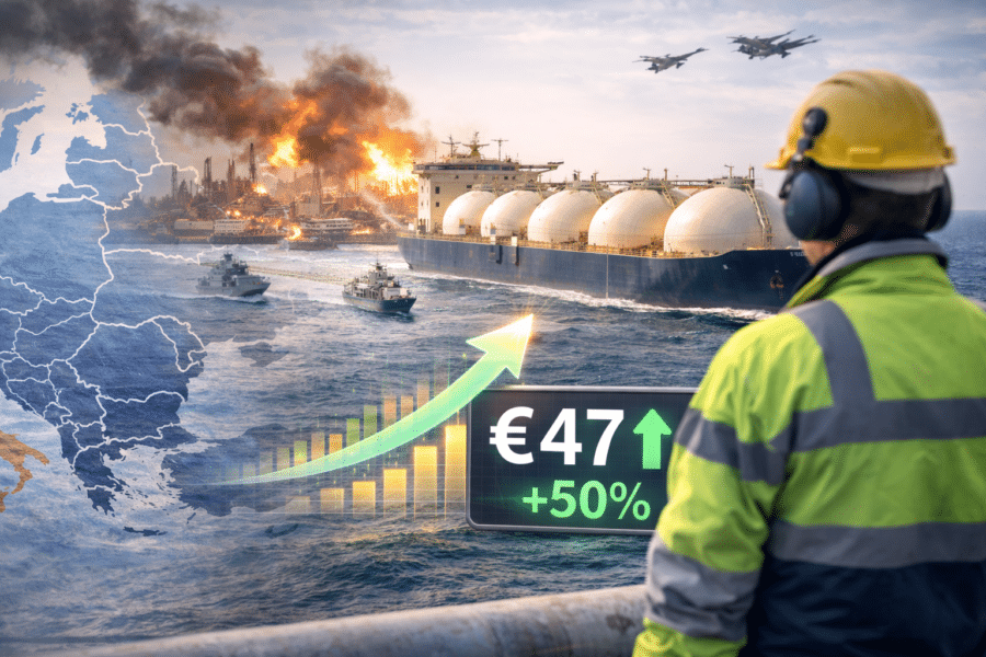 Dujų kainos Europoje. DI sugeneruota nuotr.